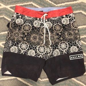Analog Floral Board Shorts
